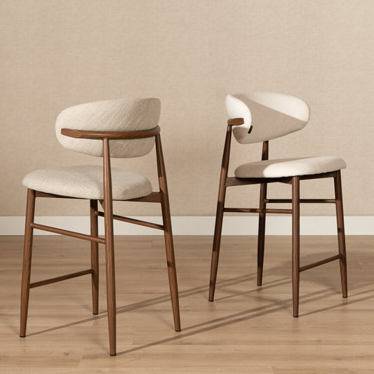 Barkruk Lara linnen taupe 70 cm