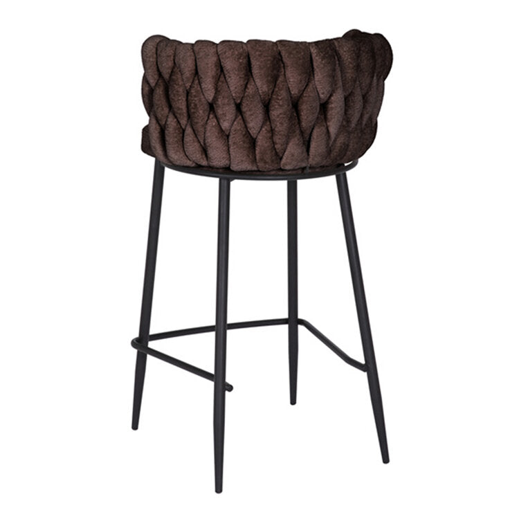 Barkruk River chenille bruin 75cm