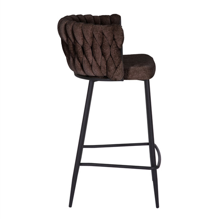 Barkruk River chenille bruin 75cm
