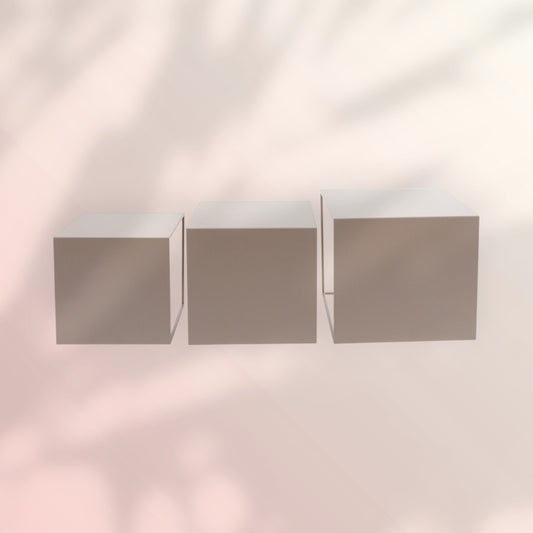 Bijzettafel Gianni metaal taupe 40 cm hoog