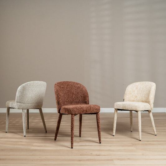 Eetkamerstoel Charlie chenille koper