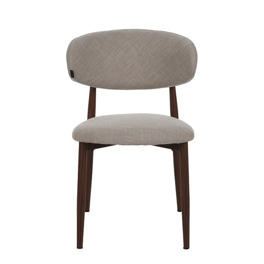 Eetkamerstoel Lara linnen taupe