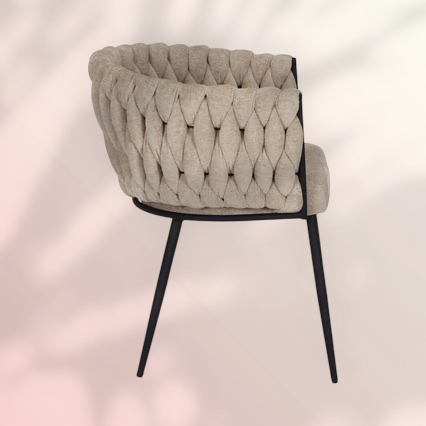 Eetkamerstoel River chenille beige
