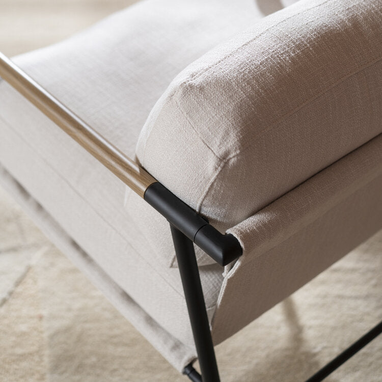 Fauteuil Jade linnen off white