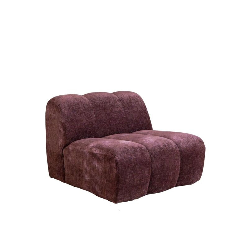 Fauteuil Luca chenille paars