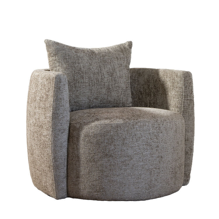 Fauteuil Ruby chenille stof taupe