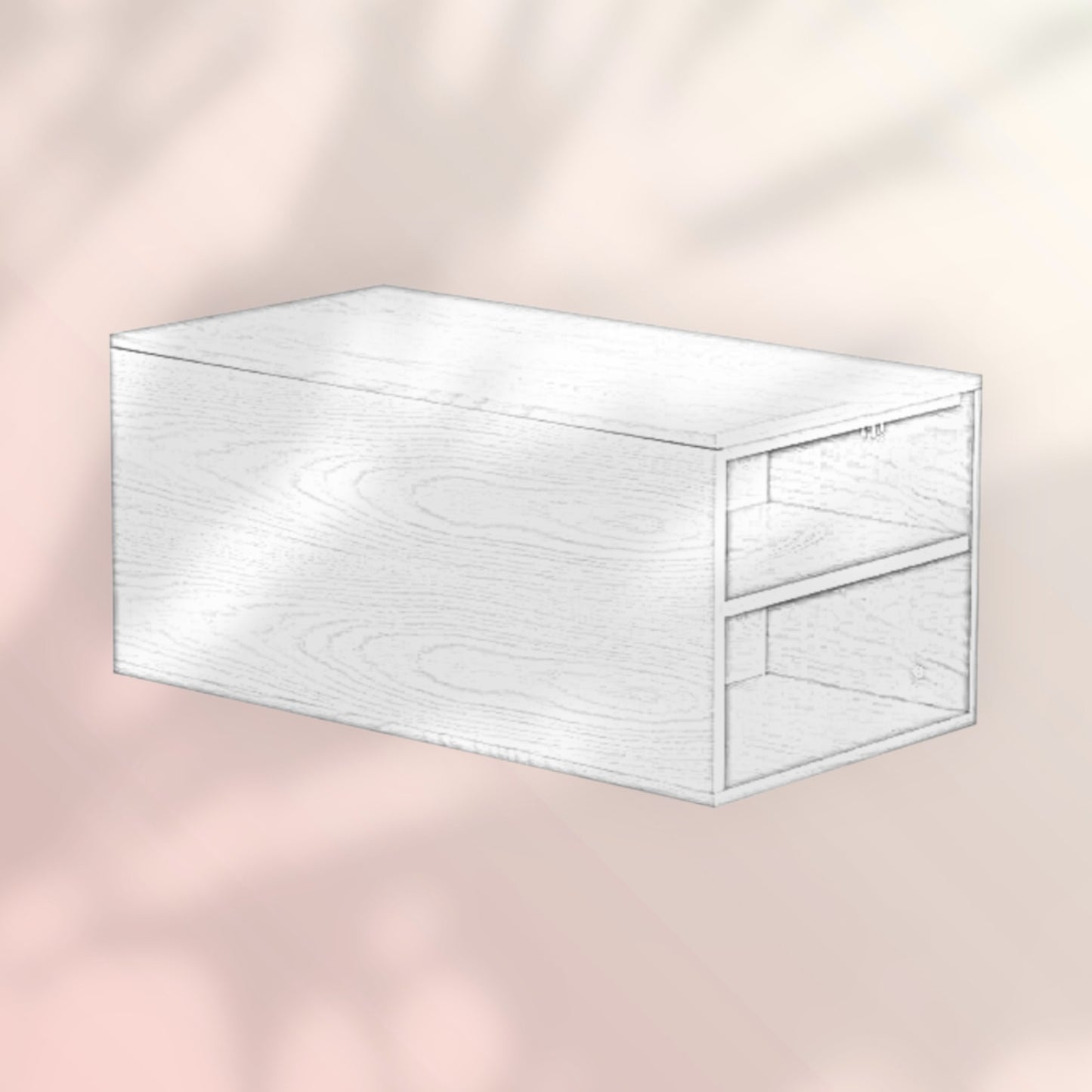 Salontafel Jaxx rustiek eiken 88x46 cm
