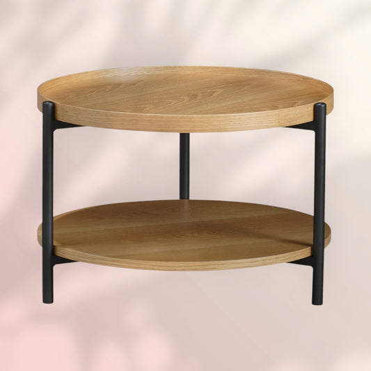 Salontafel Rio Ø58 cm blank eiken