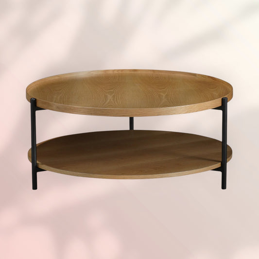 Salontafel Rio Ø90 cm blank eiken