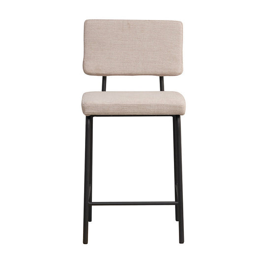 Scandinavische barkruk Espen beige gerecyclede stof 64-77 cm