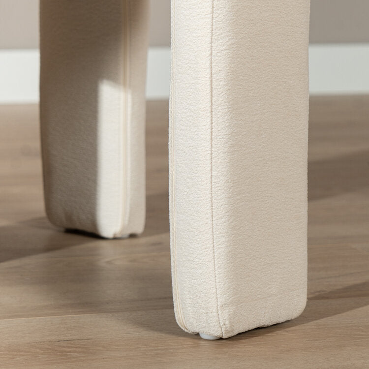 Scandinavische eetkamerstoel Bibi chenille off white