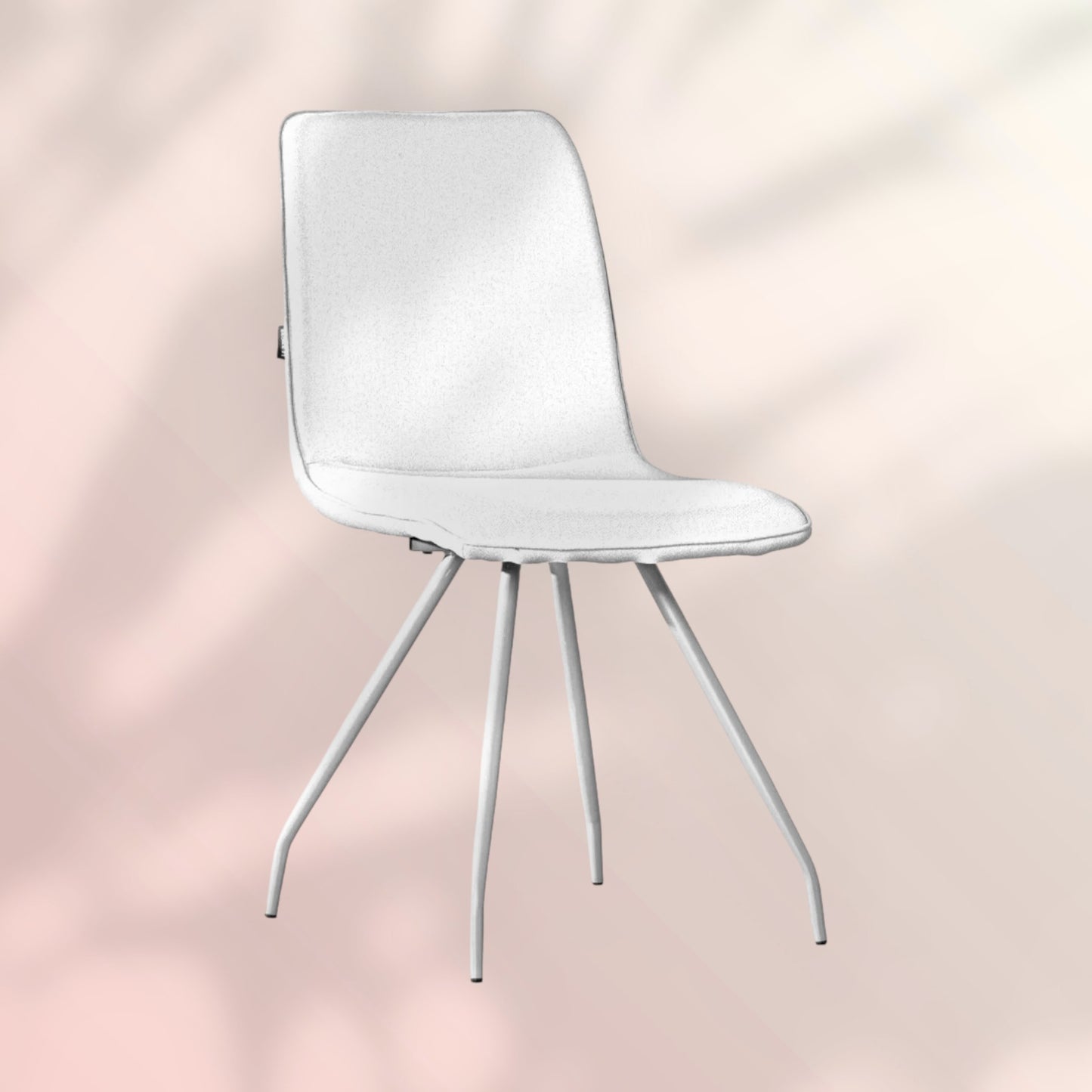 Scandinavische eetkamerstoel Pippi taupe gerecyclede stof