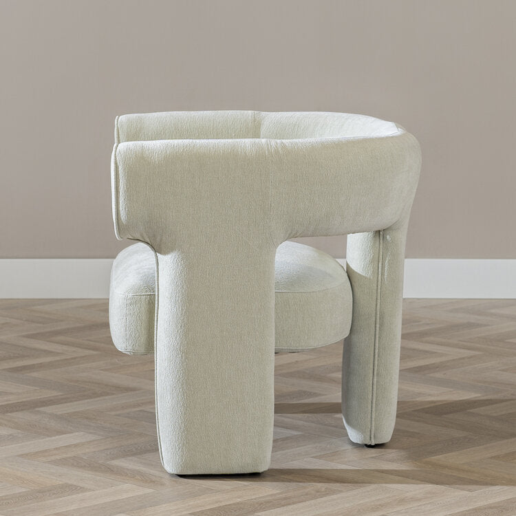 Scandinavische fauteuil Bibi chenille mintgroen
