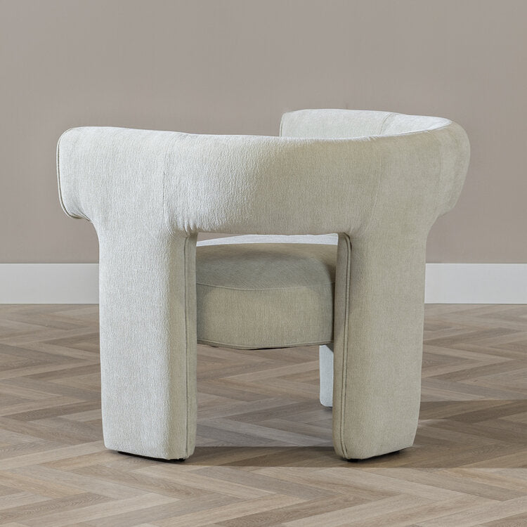 Scandinavische fauteuil Bibi chenille mintgroen