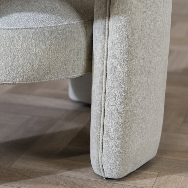 Scandinavische fauteuil Bibi chenille mintgroen
