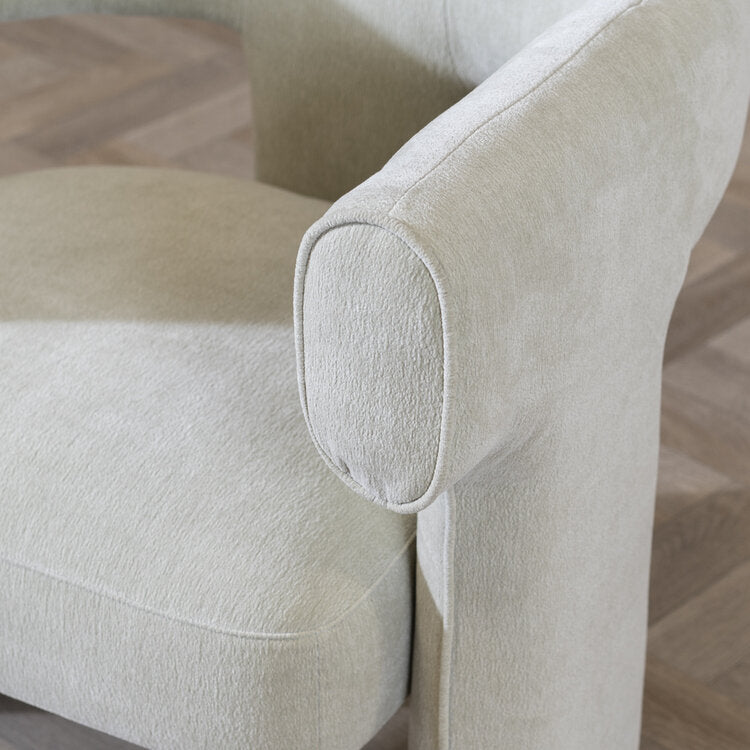 Scandinavische fauteuil Bibi chenille mintgroen