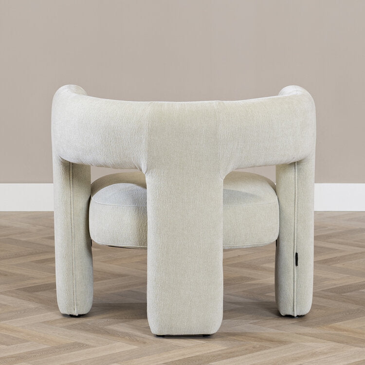 Scandinavische fauteuil Bibi chenille mintgroen