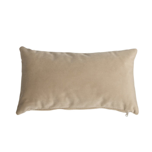 Sierkussen Anna velvet beige 25 x 45 cm
