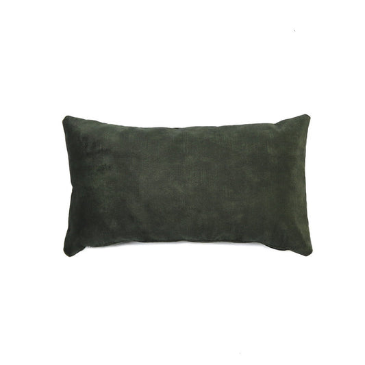 Sierkussen Beau velvet donkergroen 25 x 45 cm