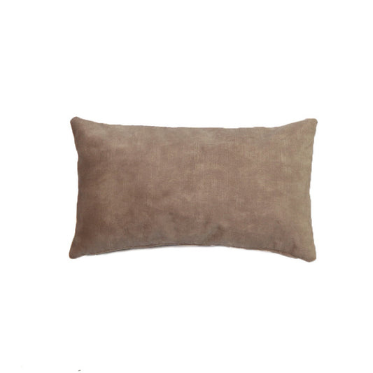 Sierkussen Beau velvet taupe 25 x 45 cm