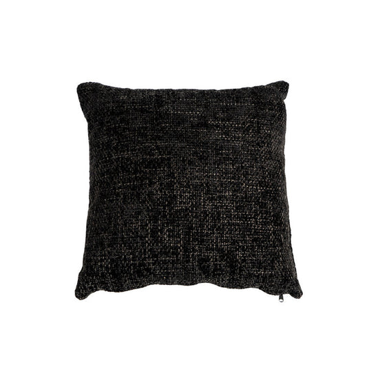 Sierkussen Feline chenille stof zwart 45 x 45 cm