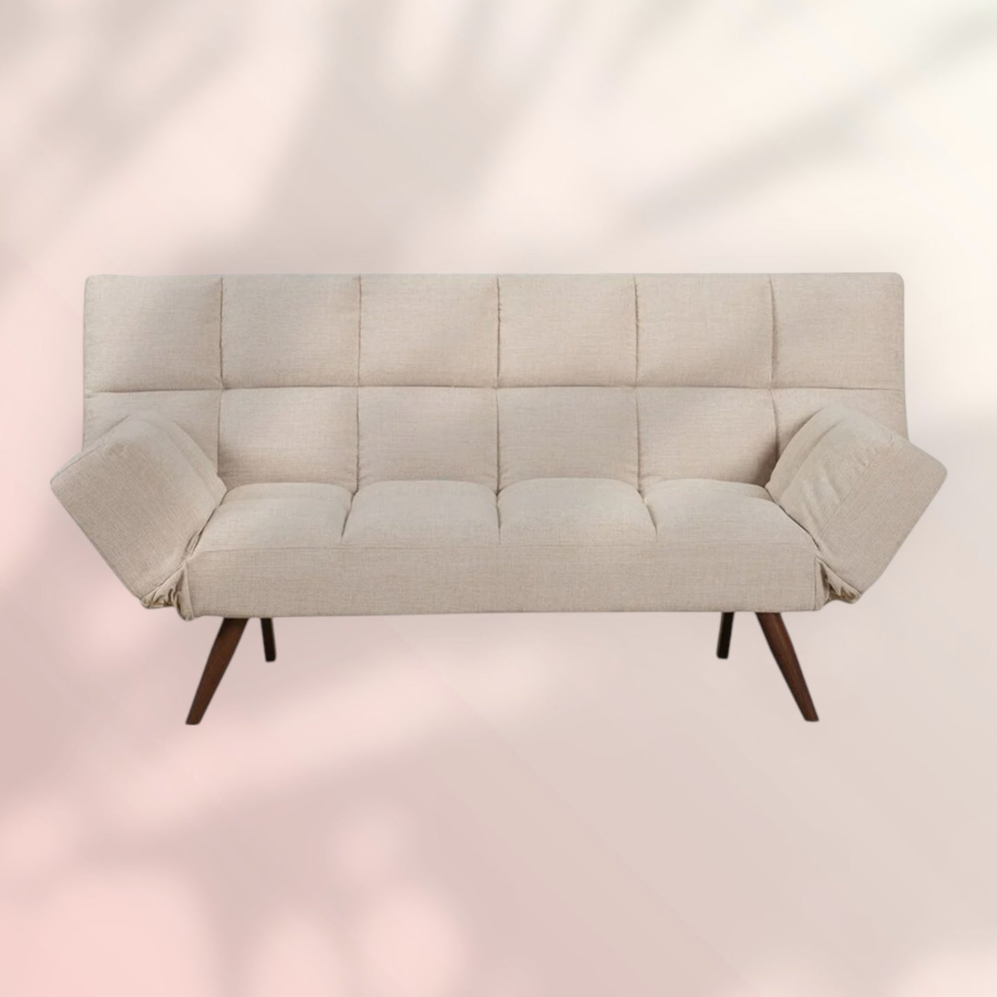 Slaapbank 1,5 persoons Timo gerecyclede stof beige