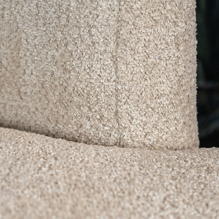 Teddy bouclé fauteuil Nora beige