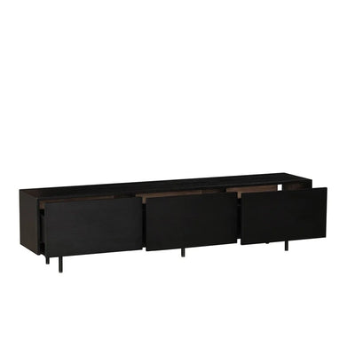 Tv-meubel Thomas zwart eiken 180 cm