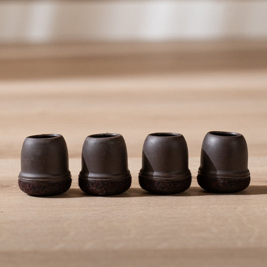 Vloerbeschermer set (voor 4 poten) bruin Ø19-25 mm