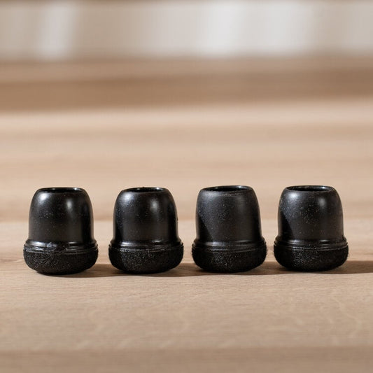 Vloerbeschermer set (voor 4 poten) zwart Ø19-25 mm