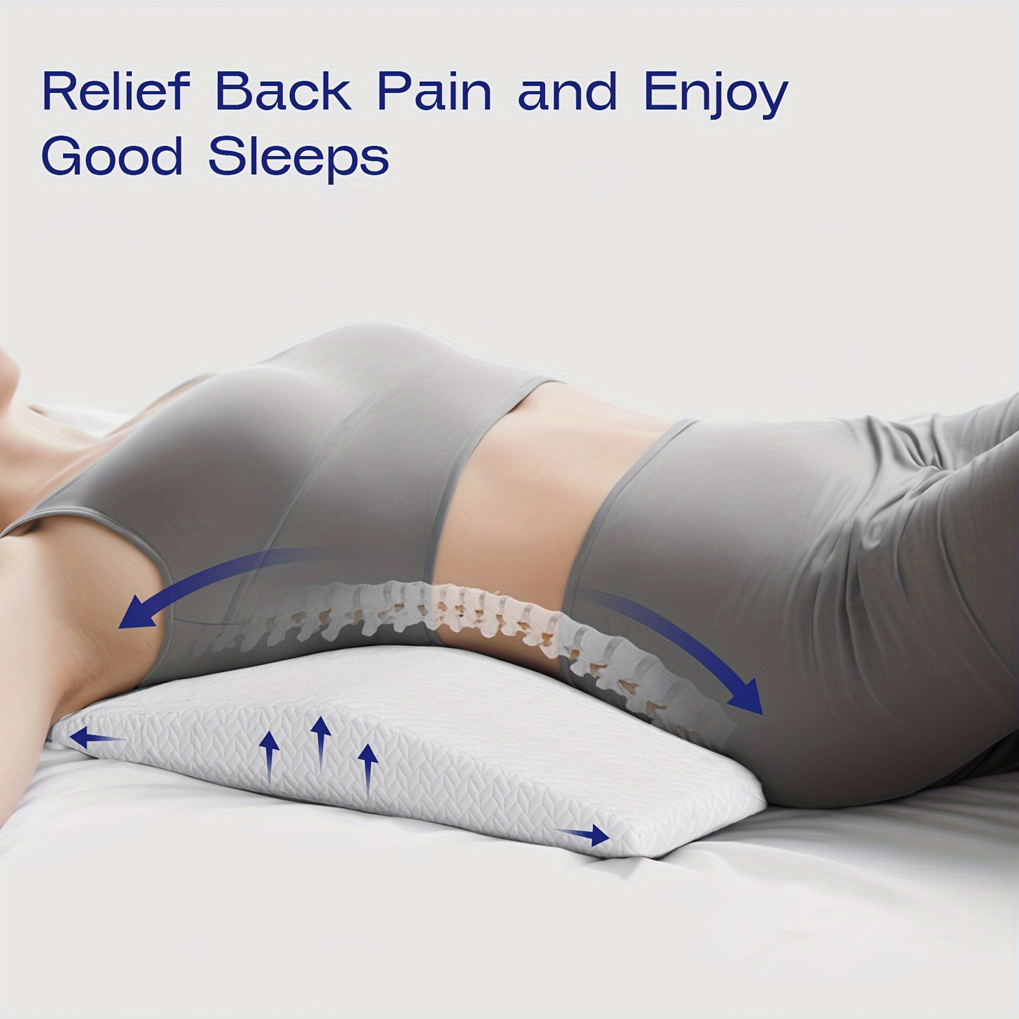 Ergonomisch Bedrugkussen voor Ondersteuning