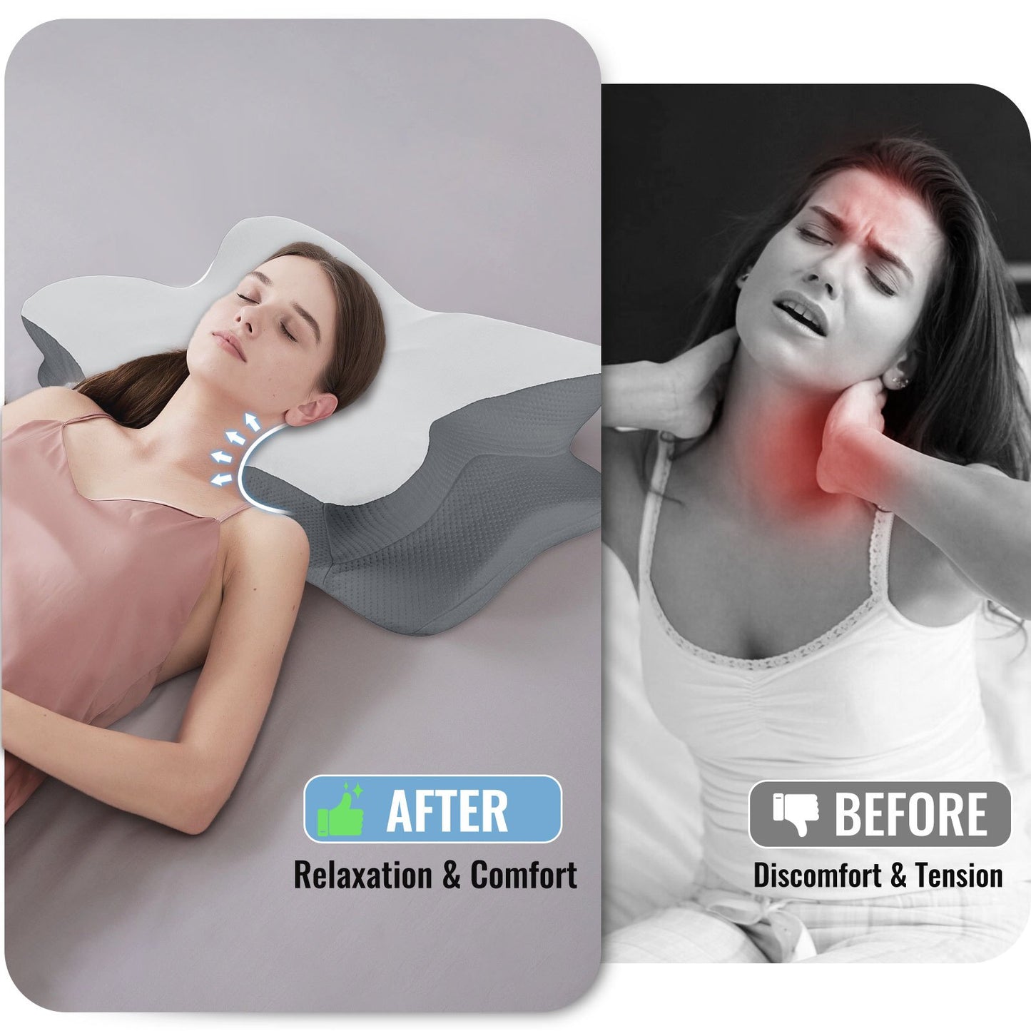 Pijnverlichtend Geheugenschuim Kussen