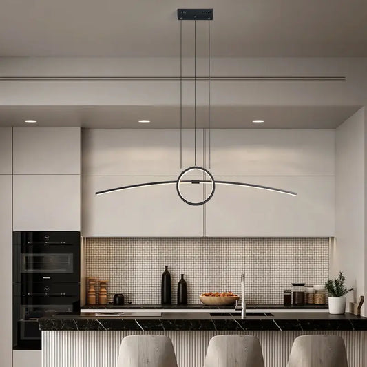 Design hanglamp eettafel met ring | Luxara