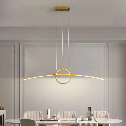 Design hanglamp eettafel met ring | Luxara