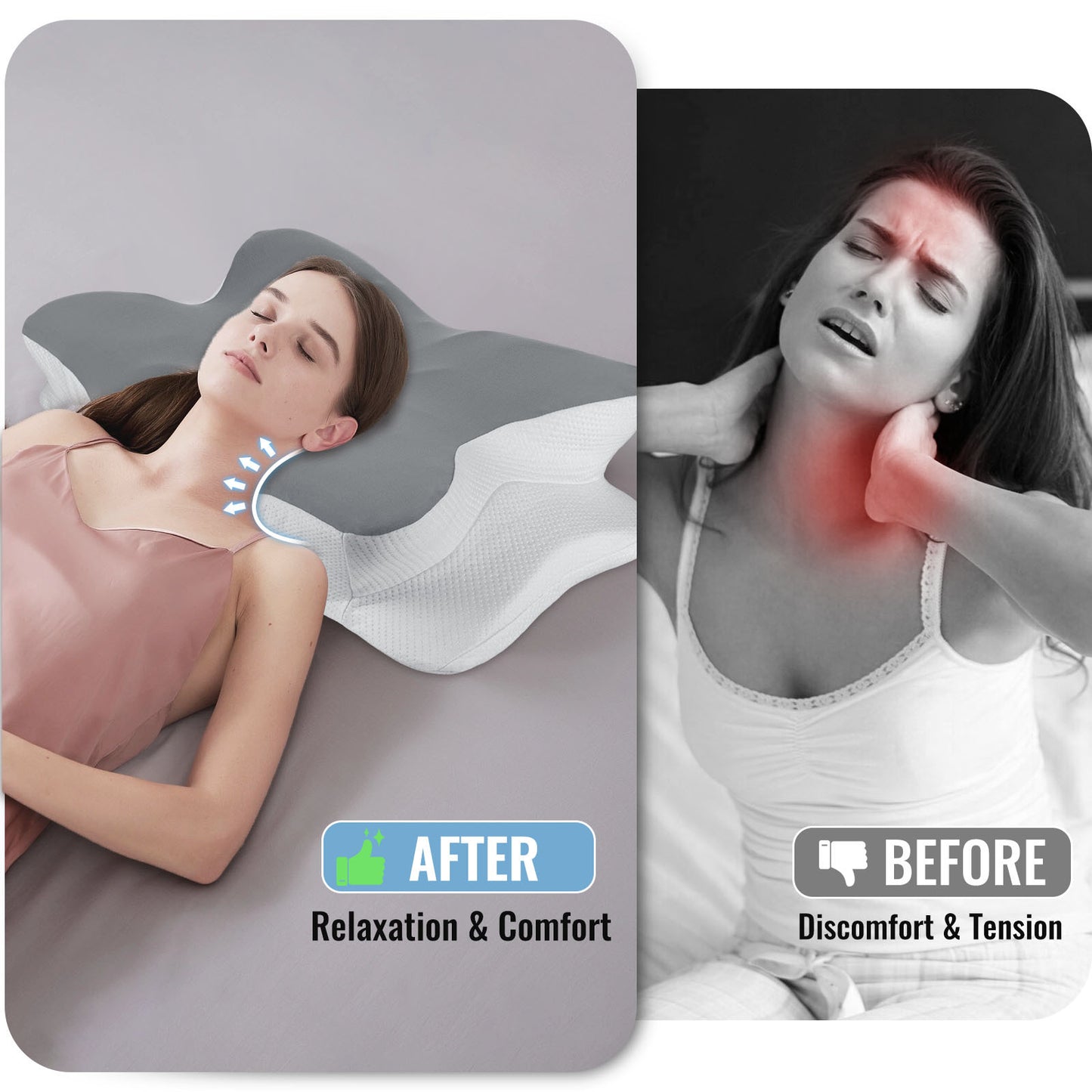 Pijnverlichtend Geheugenschuim Kussen