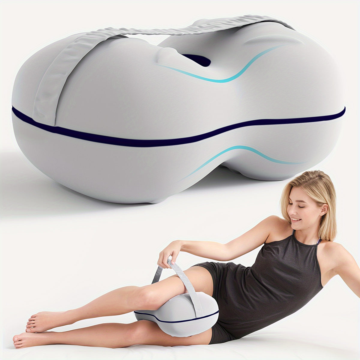 Orthopedisch Knie- en Beensteunkussen met Koelhoes