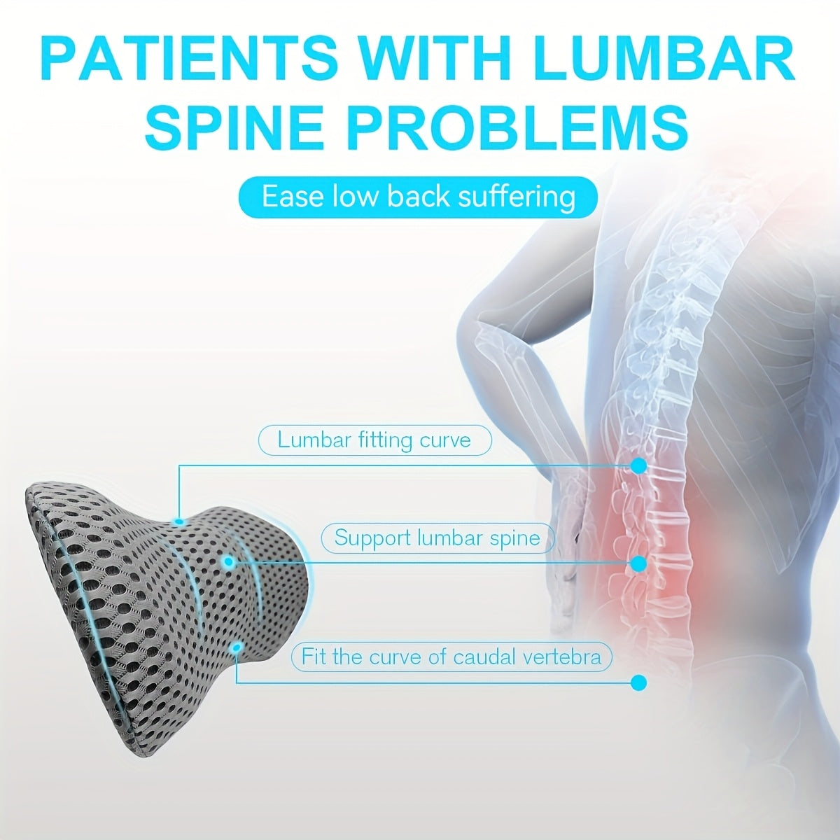 Ergonomisch Lendekussen van Memory Foam