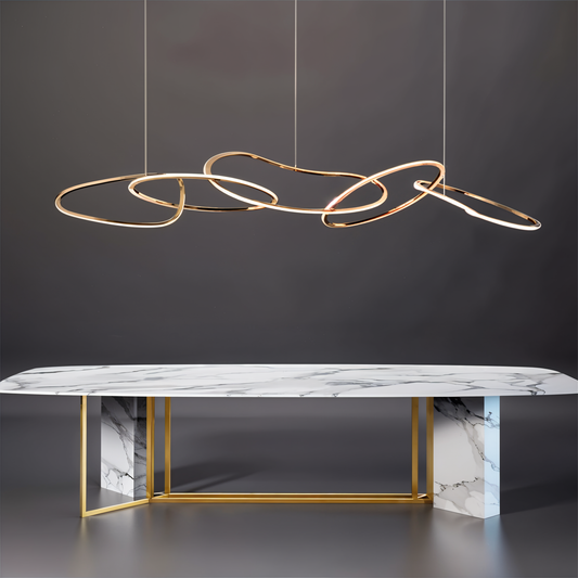 Minimalist Stainless Steel Dining Room Pendant Light