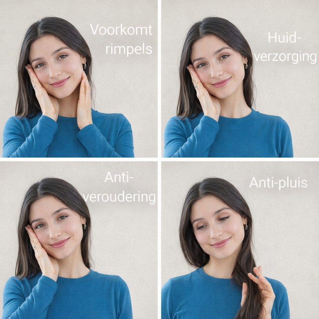 Anti-Rimpel Satijnen Hoofdkussen – Ergonomisch Beauty Sleep Kussen voor Huid & Haar