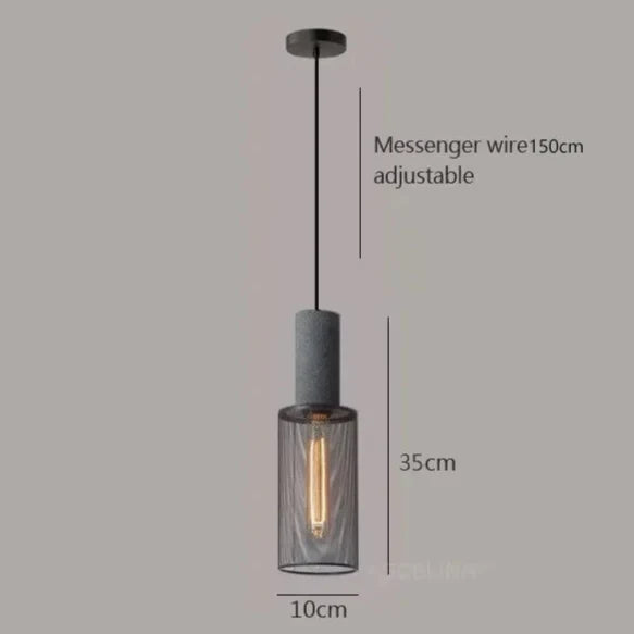 Hanglamp industrieel met betonlook | Spatium