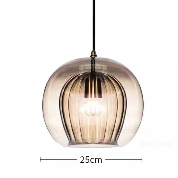 Hanglamp glas industrieel, dubbel | Spatium