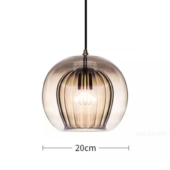 Hanglamp glas industrieel, dubbel | Spatium