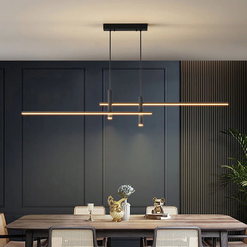 Moderne hanglamp eettafel met afstandsbediening | Eleonora