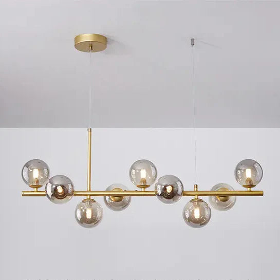 Hanglamp eettafel 9-delig in zwart of goud | Convexum