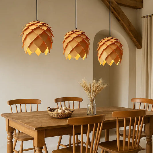 Hanglampen van hout eiken lamp | Lignum