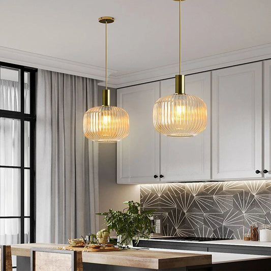 Hanglamp glas amber | Vitrum