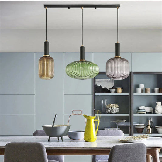 Hanglamp glas grijs | Vitrum