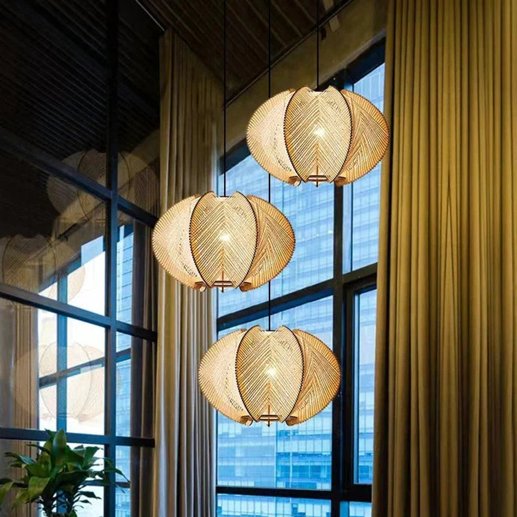 Handgemaakte hanglamp van hout | Lignum
