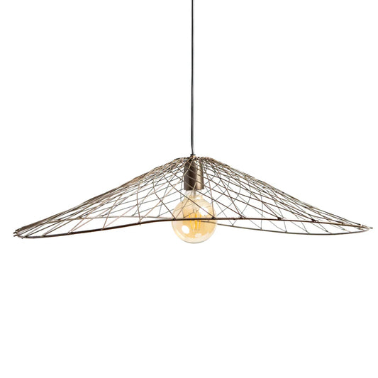 Hanglamp OLIVER mat zwart en antiek brons