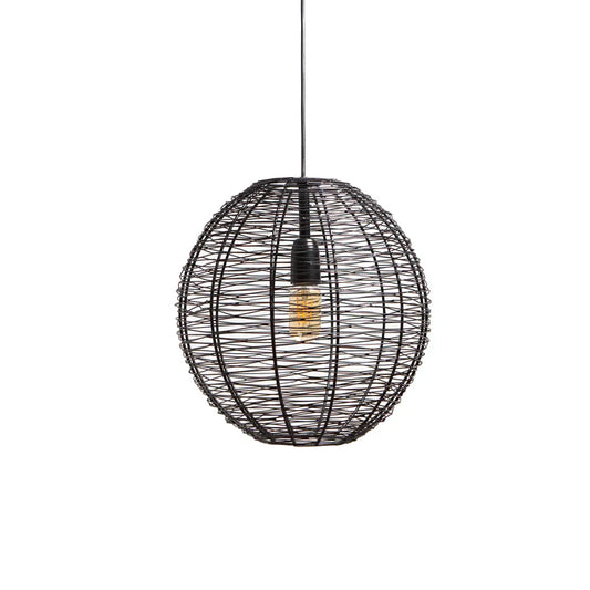 Hanglamp NATHAN mat zwart